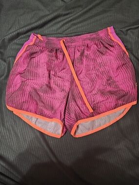 Champion Pink Athletic Shorts with Orange Trim
